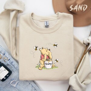 Classic Pooh Bear Sweatshirt, Winnie The Pooh est 1926 Sweater, Hundred Acre Woods Honey Co. Crewneck, Disney Pooh Sweatshirt