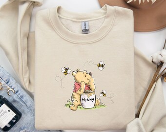 Classic Pooh Bear Sweatshirt, Winnie The Pooh est 1926 Sweater, Hundred Acre Woods Honey Co. Crewneck, Disney Pooh Sweatshirt