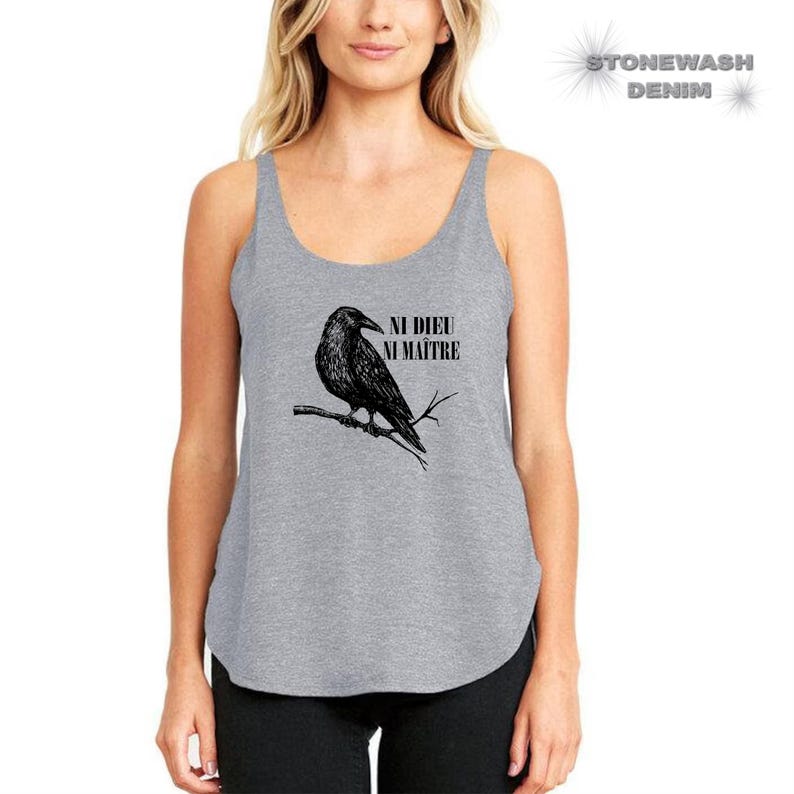 Ni Dieu Ni Maître Tank Top, Anti-Authoritarian Top, Anti Trump Top, Leftist Protest Top, No Gods No Masters Tank Top, Anti-Capitalist Top
