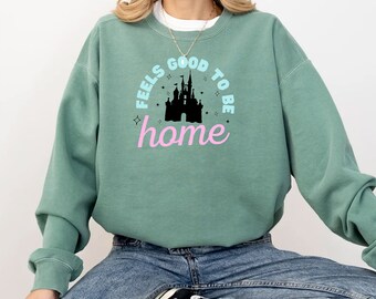 Disneyland Home Sweatshirt, Disney Women's Crewneck, Disney Trip Family Matching Sweater, Disneyland Vacation Sweatshirt,Epcot Magic Kingdom