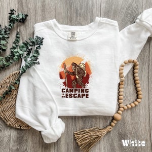 Camping Is My Escape Sweatshirt, In My Camping Era Sweater, Camping Family Crewneck, Camping Lover Sweatshirt, Camping Squad Sweatshirt