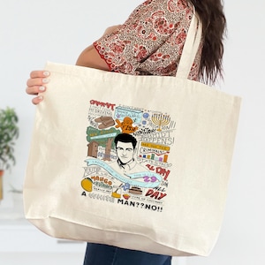 Schmidt Quotes Tote Bag, New Girl Show Tote Bag, Funny New Girl Show Themed Tote, Cute New Girl Tote, New Girl Mood Tote
