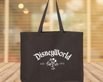 DisneyWorld Est 1971 Tote Bag, Cute Mickey Mouse Bag, Disneyland Tote Bag, Disney Lovers Bag, Mickey Mouse Bag, Mickey Bag