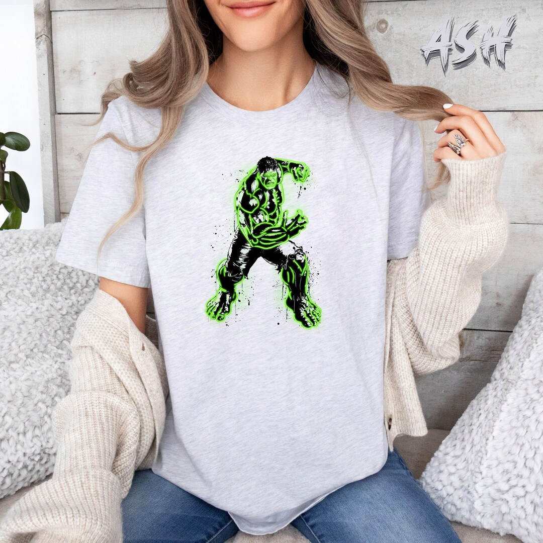 Marvel Classic the Incredible Hulk Distressed Portrait Shirt, Vintage ...