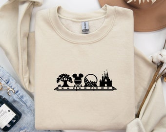 Disney Parks Disney Sweatshirt, Disney Family Vacation Sweater, Disney Mickey Minnie Crewneck, Magic Kingdom Sweatshirt, Epcot Sweatshirt