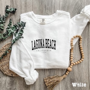 Laguna Beach Sweatshirt, California Beach Sweatshirt, Spring Break Crewneck, Beach Pullover, College Road Trip Outfit, Laguna Beach