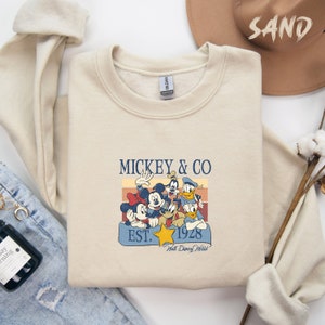 Mickey & Co Sweatshirt, Mickey and Co. est. 1928 Sweater, Disney Trip Crewneck, Disney Vacation Sweatshirt,Disney Family Matching Sweatshirt