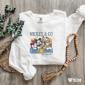 Mickey & Co Sweatshirt, Mickey and Co. est. 1928 Sweater, Disney Trip Crewneck, Disney Vacation Sweatshirt,Disney Family Matching Sweatshirt