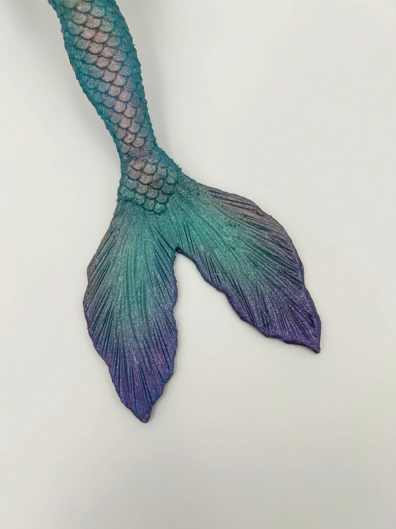 Ariel live action silicone mermaid tail and bra for doll image 3