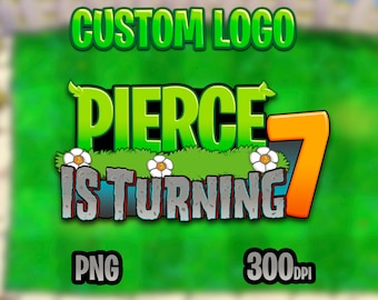 Custom Plants vs Zombies Logo - Personalized Gaming Graphic, Digital Download, Customizable for Parties and Fans