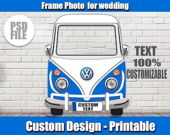 Photo frame in Combi style / Ideal for weddings / birthdays / anniversaries / Digital file