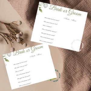 Bridal shower games