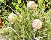 Handgefertigte Keramik-Rosenkugel, wetterfest, in natürlichen Farben – perfekte Gartendeko, biologische Schädlingsbekämpfung, 3 Optionen