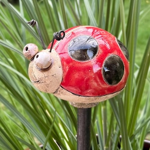 Gartenstecker keramik frostfest