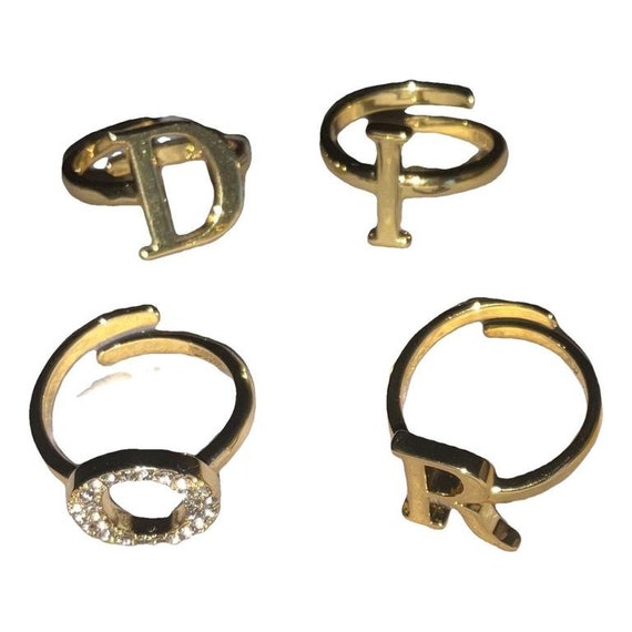 Christian Dior 4 letter ring set in Gold - image 1