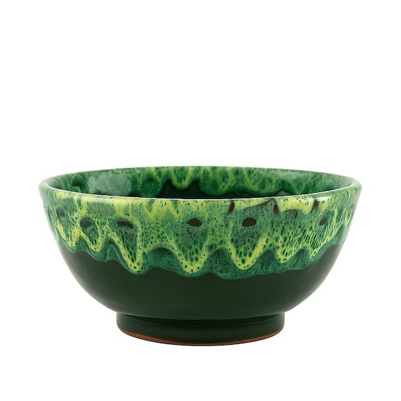 Authentic hand-thrown Moroccan ceramic bowl with traditional artisan glazework straight from Marrakech — a genuine piece of cultural craft, not a factory replica.