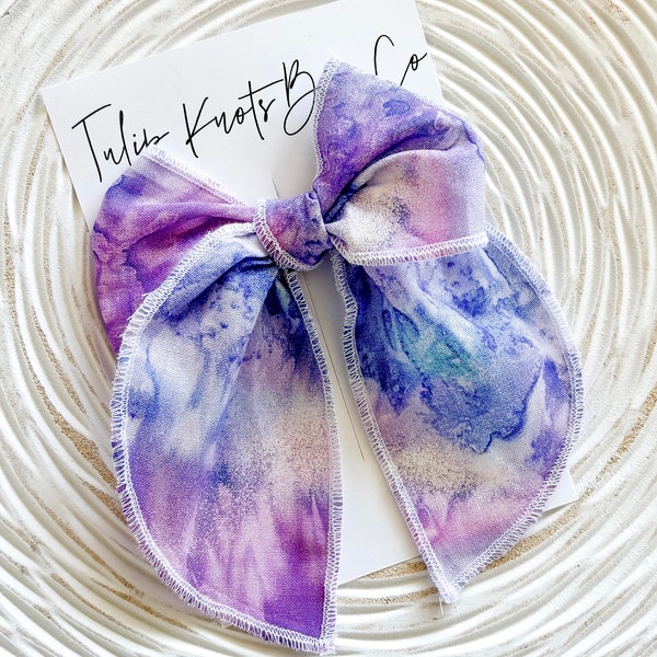 Tie Dye Bow, Fable Bow, Pinwheel How, Toddler Bow, Baby Headband