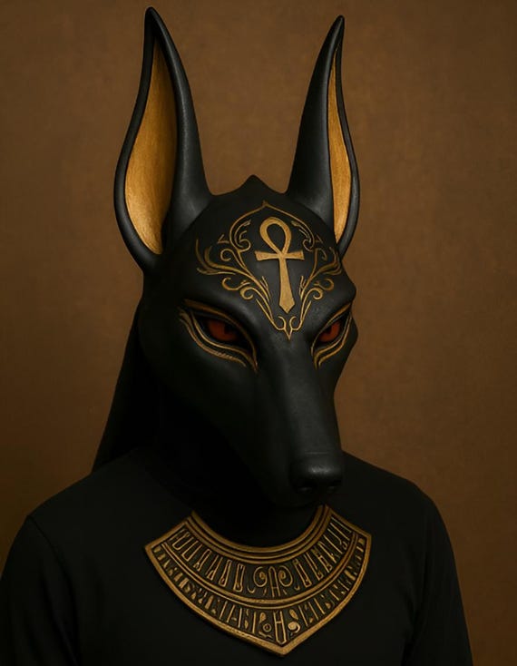 Anubis Mask STL File – Egyptian God Cosplay Helmet (3D Print Model)