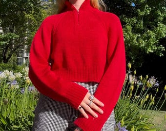 Padrão de tricô para suéter Zip It!