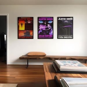 Jujutsu Kaisen Poster Set: Anime Wall Art, Kids Room Decor (Digital Download)