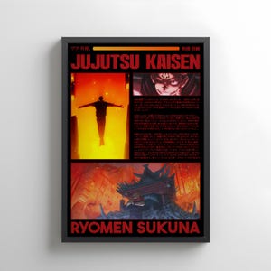 Jujutsu Kaisen Poster: Ryomen Sukuna Manga Art (Digital Download)