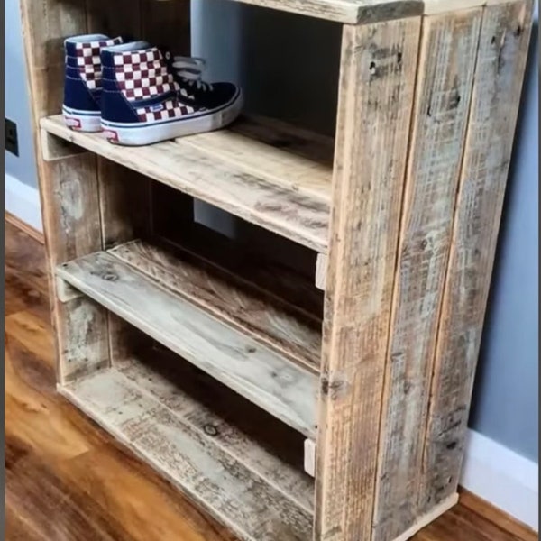 Wood Shoe Rack