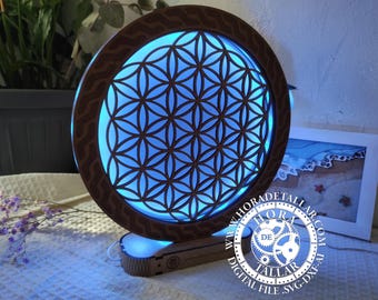 Laser file - Flower of Life - LED decorative lamp