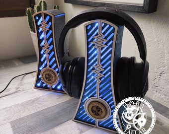 Laser cut file - Soporte para auriculares (SVG+DXF+AI)