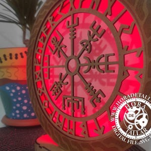 Laserdatei - Vegvisir - LED Dekolampe
