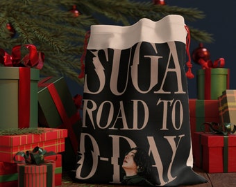 “Suga Road to D-Day” Gift Bag | BTS Canvas Bag, Unique K-Pop Accessory, Collectible Gift for ARMYs, Stylish and Practical