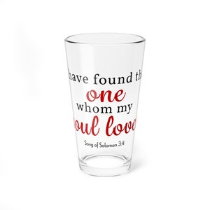 Song of Solomon Christian Libbey Glass Tumbler Song of Solomon Christian Libbey Glass Tumbler