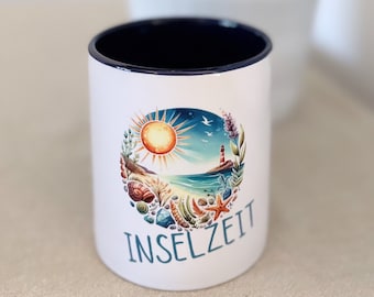 Tasse Inselzeit Kaffeetasse Teetasse 0,33 l Two-Tone Coffee Mug