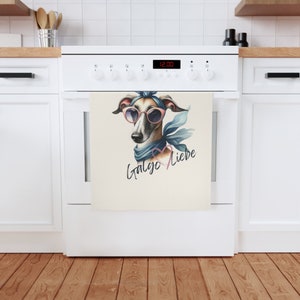 Galgo Love Kitchen Towel Tea Towel Dish Towel Boho | Decoration | Home