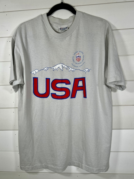 1990's USA Olympics T-Shirt // Fits XL // Made in… - image 1