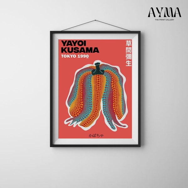 Yayoi Kusama Poster / Pumpkin Poster / Japanese Art