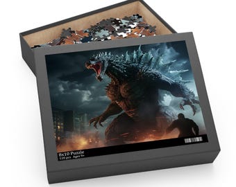 Godzilla vs Hero Jigsaw Puzzle: Epic Monster Showdown