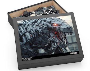 Mecha Godzilla Puzzle | Epic Mechanical Monster Jigsaw for Sci-Fi Fans, Puzzle Games for Creative Family Activities of Game Night