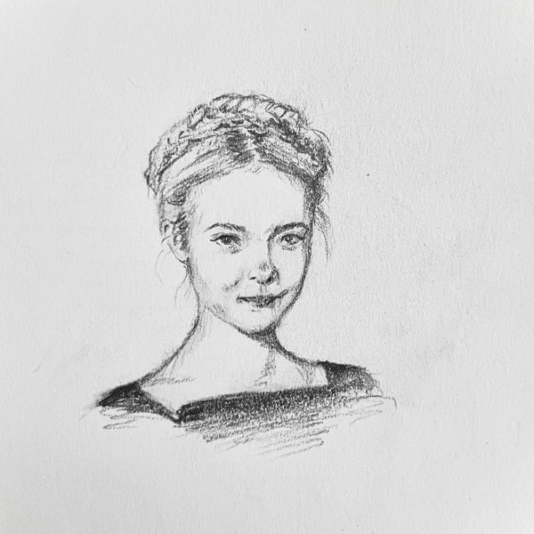 sketch commission | quick pencil doodle | custom graphite drawing | personalized portrait | character concept design | hand drawn art