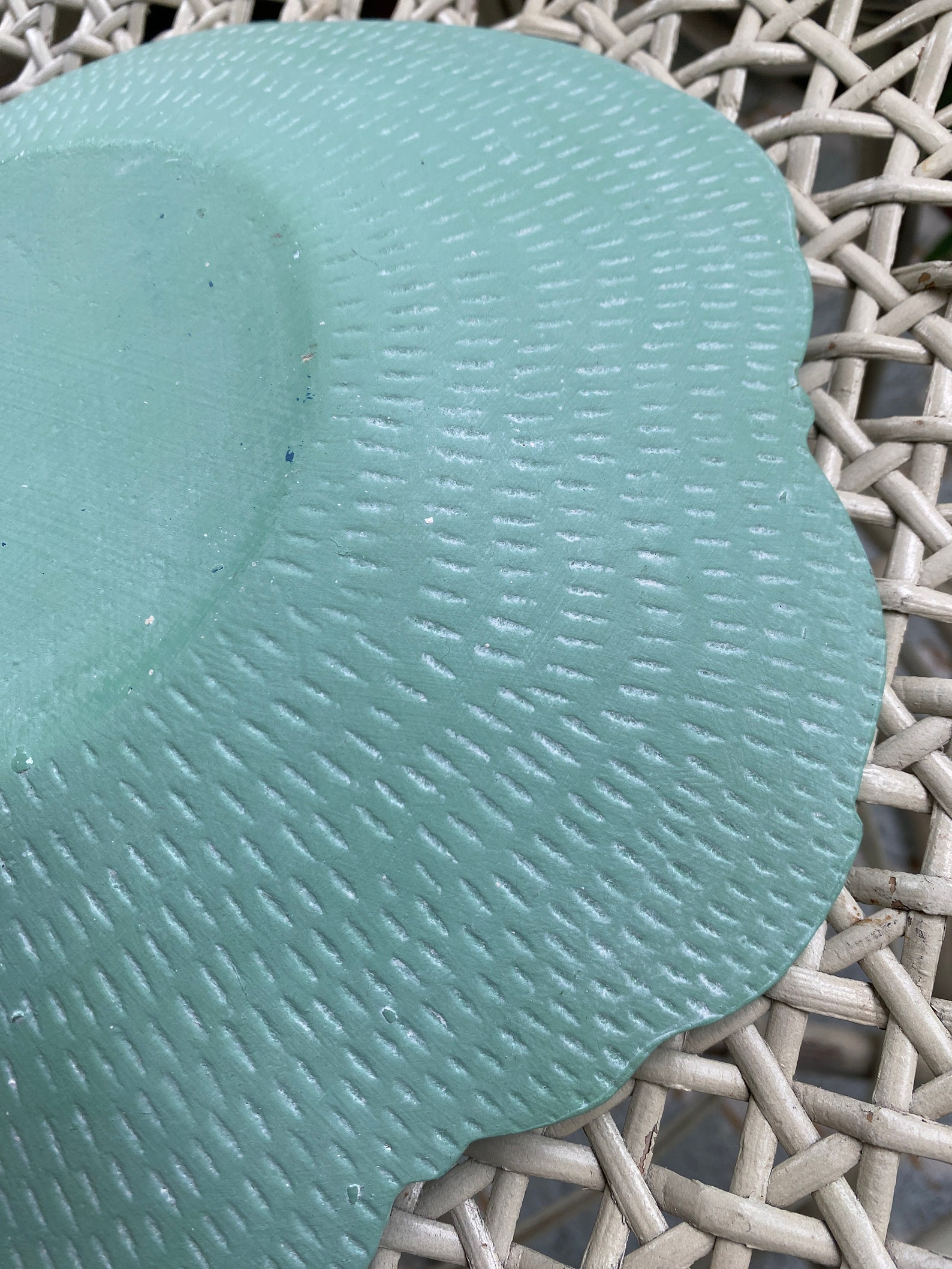 Aqua Painted Terracotta Bunny Plate - Etsy