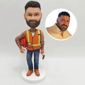 Custom Bobbleheads for Workers, Supervisors, Bosses, Unique Gifts for Husband & Anniversary