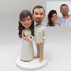Personalised custom couple bobbleheads, custom wedding bobbleheads as souvenirs, anniversary gifts for yourself, personalized couple statue