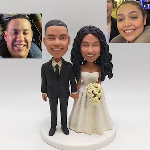 Custom Bobblehead Wedding Cake Topper,Personalized Wedding Cake Bobbleheads, Custom Figurine Wedding Cake Topper,Custom Wedding Bobblehead