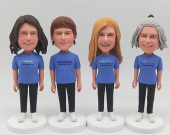 Custom Team Bobblehead Set, Figurines from Photo, Sports Keepsake