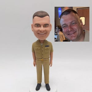 Personalized custom bobbleheads,custom military bobbleheads, custom soldier bobbleheads,custom 3D statues, gifts for veterans,birthday gifts