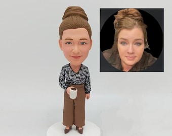 Custom Personalized Female Bobbleheads, Birthday Gifts for Her, Friends Family Anniversary Christmas Gifts