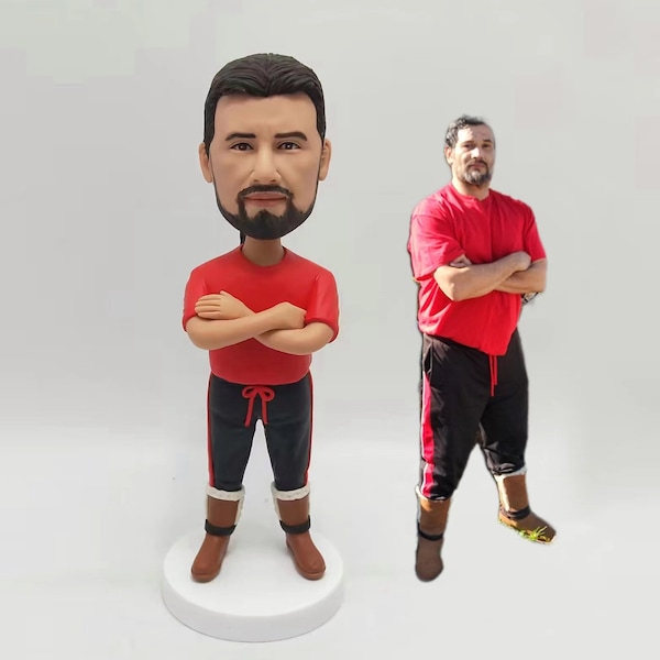 Personalized Coach Bobblehead - Custom Figurine for Volleyball, Hockey, Fitness, and Basketball Coaches
