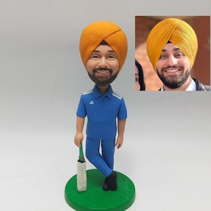 Anpassade indiska 3D-bobblehead-statyer, anpassade tårtdekorationer, årsdags- och födelsedagspresenter