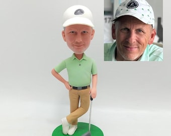 Custom Golf Bobblehead, Personalized Golf Gifts For Him, Golf Gifts For Him, Custom Boss Gifts For Golf lovers, Golf accessories for men