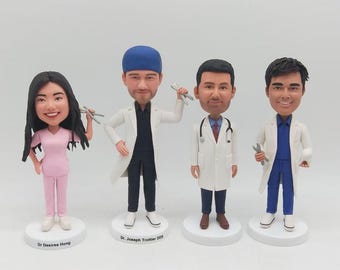 Custom Dentist Bobblehead Gift Funny Dental Office Keepsake for Doctor Desk Display Decor Piece