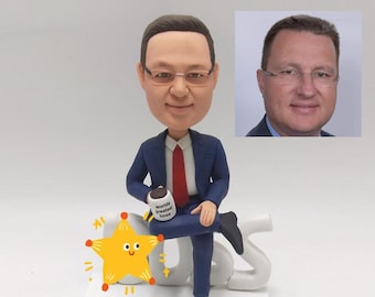 Personalized 3D Bobblehead, Custom Father Gift, Unique Boss Appreciation